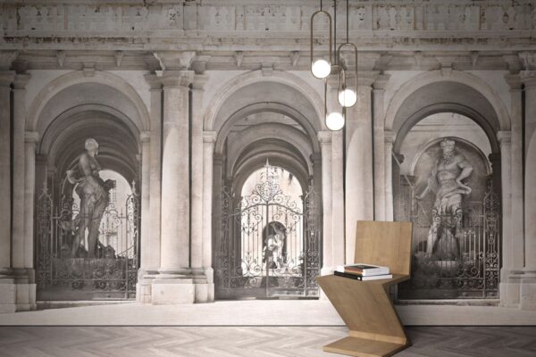 Nereide carta da parati 3d con ambiente antico
