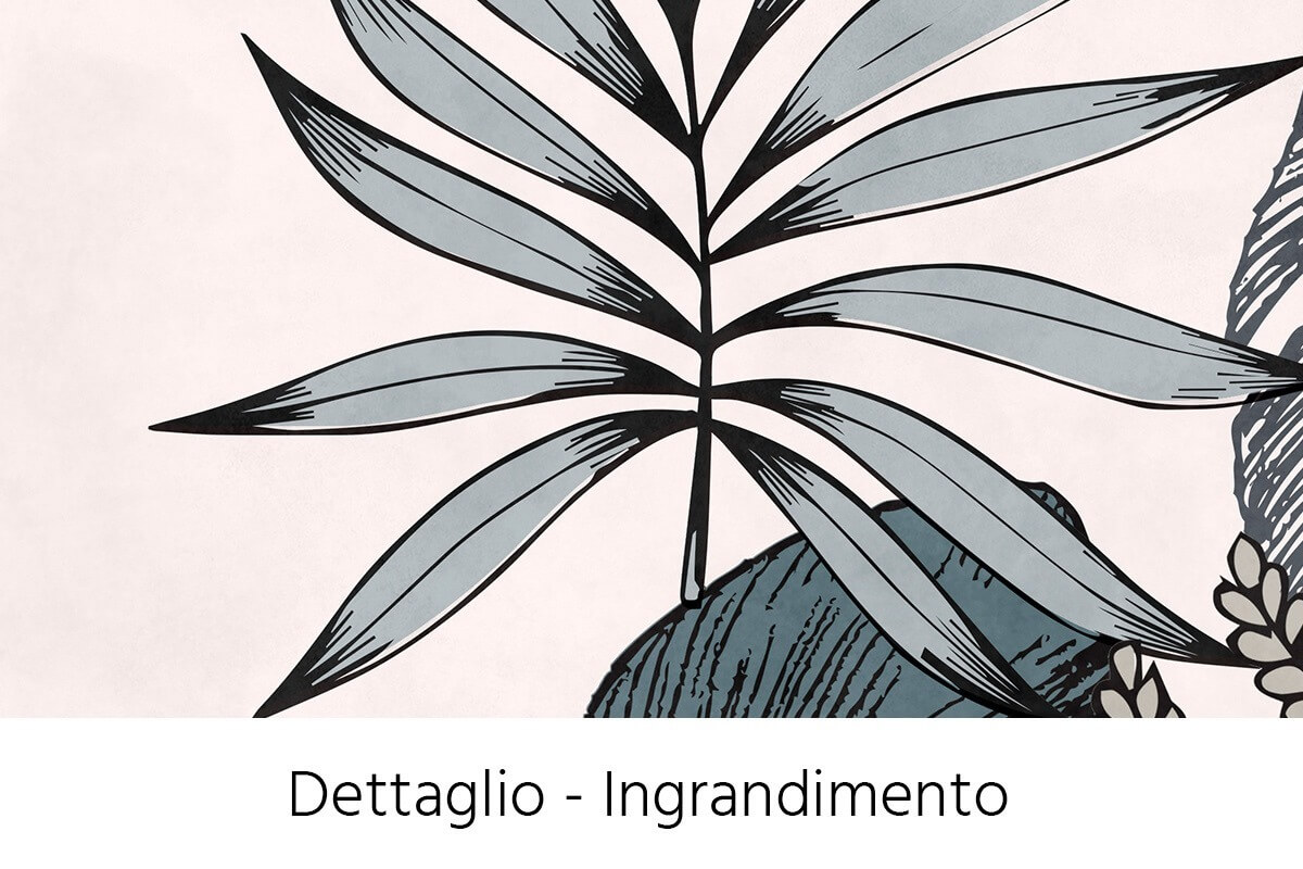 ingrandimento caricia versione blu carta d'arredo