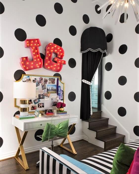 cameretta in stile minnie