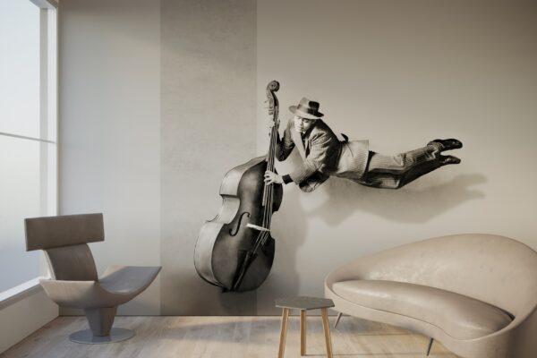 double bass ambiente colore grigio